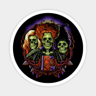 Witches Skulls Magnet